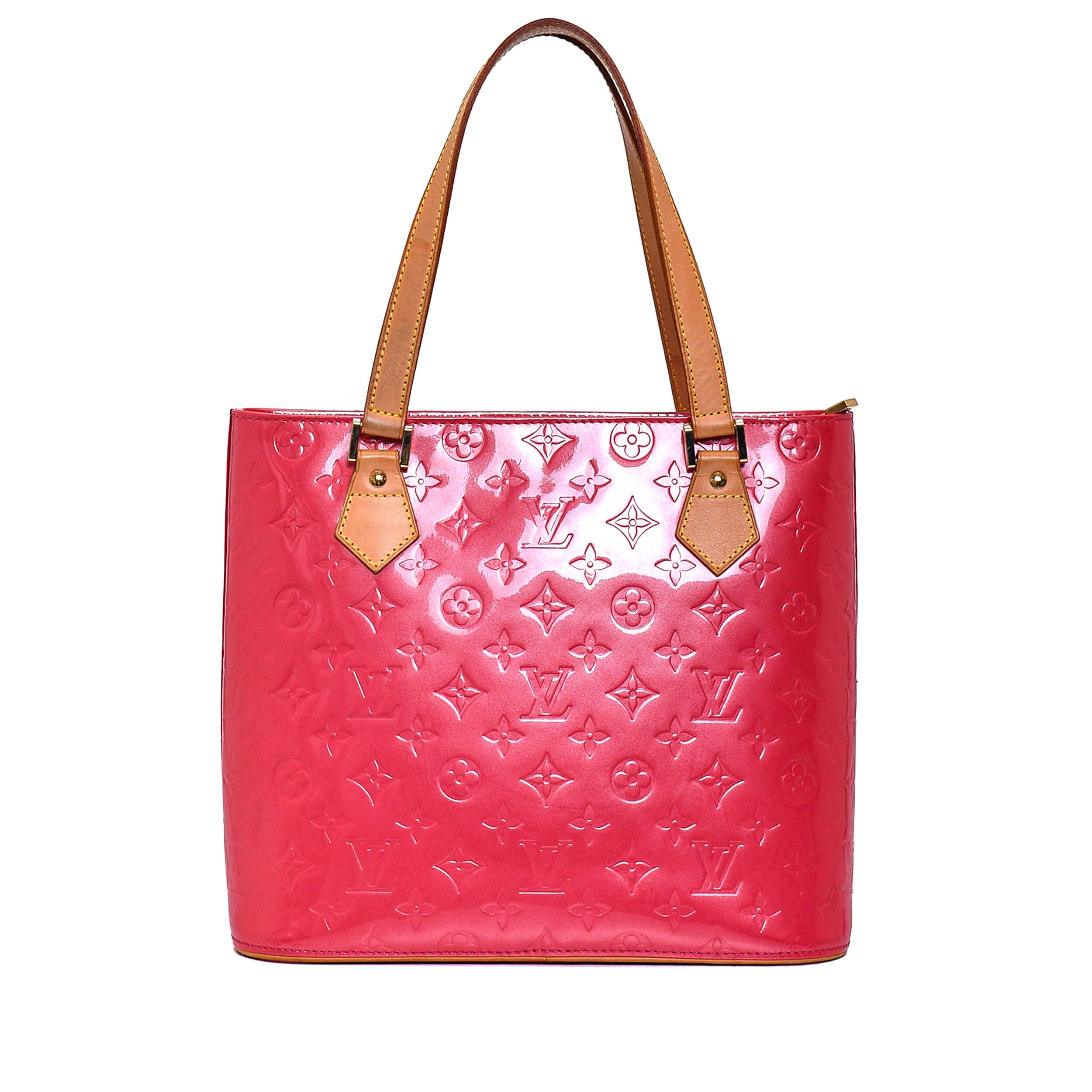 Louis Vuitton - Rose Pop Monogram Vernis Leather Houston Tote Bag